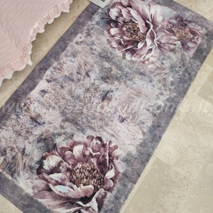 Tappeto shabby chic con stampa Via Col Vento della serie Emozioni firmata By Suardi. Vista dall'alto